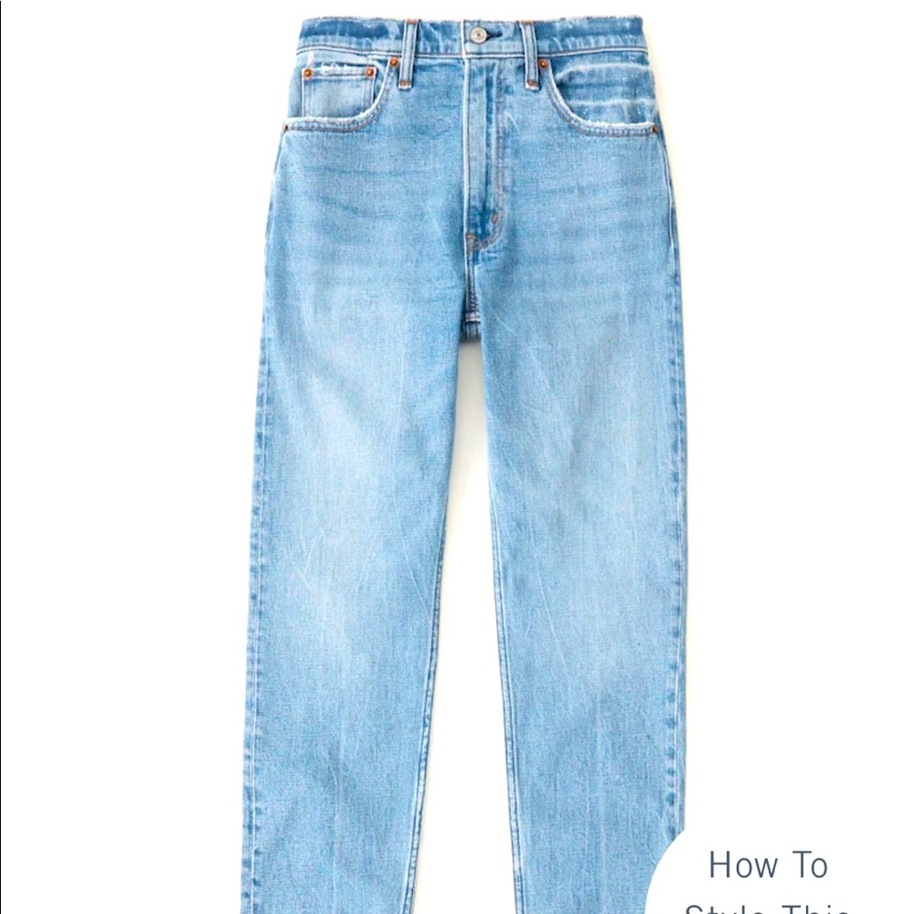 Abercrombie high rise mom jeans